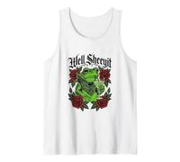 Well Sheeyit Funny Frog Drinking Alcohol Floral Rose Tank Top