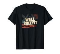 Well Sheeyit USA Flag Eagle Funny Southern Patriotic apparel T-Shirt