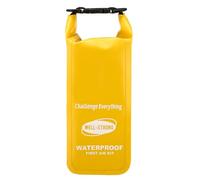 WELL-STRONG Waterproof First Aid Kit Roll Top Boat Emergency Kit with Waterproof Contents for Fishing Kayaking Boating Swimming Camping Rafting Beach Yellow