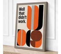 Well That Didn't Work Canvas Wall Art Print 18x12 Inch (46 x 30 cm)