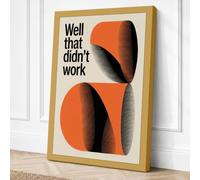 Well That Didn't Work Canvas Wall Art Print 18x12 Inch (46 x 30 cm)