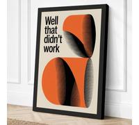 Well That Didn't Work Canvas Wall Art Print 18x12 Inch (46 x 30 cm)