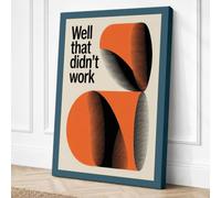 Well That Didn't Work Canvas Wall Art Print 18x12 Inch (46 x 30 cm)