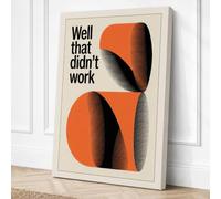 Well That Didn't Work Canvas Wall Art Print 24x16 Inch (61 x 41 cm)