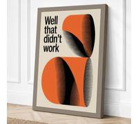 Well That Didn't Work Canvas Wall Art Print 24x16 Inch (61 x 41 cm)