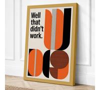 Well That Didn't Work Canvas Wall Art Print 30x20 Inch (76 x 51 cm)