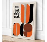 Well That Didn't Work Canvas Wall Art Print 30x20 Inch (76 x 51 cm)