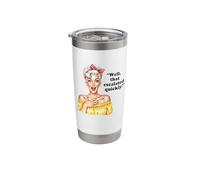 Well that Escalated Quickly Retro Pinup Humor Stainless Steel Insulated Tumbler