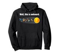 Well This Is Awkward Flat Earth Solar System Pullover Hoodie