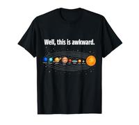 Well This is Awkward Funny Flat Earth Solar System Value Graphic T-Shirt
