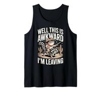 Well This is Awkward I'm Leaving Frog Raccoon Tank Top