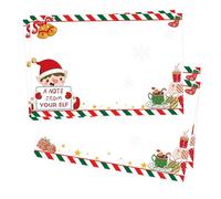 Well tile 60 Pack Christmas Elf Notes North Pole Christmas Cards 4x6 Inch-Kids Magical Letters Note Cards from Elf Christmas Winter Holiday Kids Activities Favor
