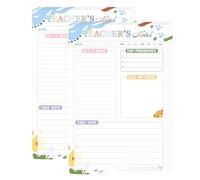 Well Tile Cartoon Teacher Notepad End of Year & Appreciation Gifts - To-Do List Pad for Preschool, Elementary & Middle School Teachers (Essential Stationery Supplies)