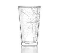 Well Told Engraved San Francisco California Map Pint Glass Etched Beer Glass Gift (16 oz, Clear) City Map Pint Glass, Custom Beer Glass, Gifts For Beer Lovers