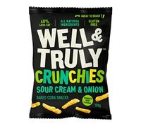 Well&Truly Crunchy Sour Cream and Onion 100g [Pack of 14]