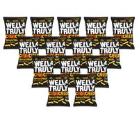 WELL&TRULY: Really Cheesy Baked Corn Snacks - Gluten Free - Vegetarian - No Added Sugar - Less Fat - Healthy Snack - (Box of 14 Bags, 100g Each)