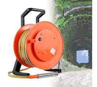 Well Water Depth Gauge, Water Level Meter Well Water Level Indicator Water Level Measurement with Fixed Probe and Steel Tape for Wells, Boreholes, Reservoirs and Pipes 100m