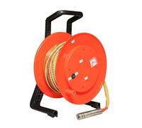 Well Water Depth Meter, Deep Well Water Level Meter with Stainless Steel Probe and Steel Tape, Groundwater Measurement Instrument featuring Peak Display and Indicator Light