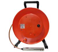Well Water Depth Meter with Stainless Steel Probe and Tape, Groundwater Depth Gauge with Voltmeter and Buzzer Alert for Wells and Boreholes, 200m (656ft) Depth
