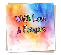 Well Wishes or Support Card for a Loved One - Religious Wishes - With Love and Prayers - For a Best Friend, Partner, Relative, Special Someone