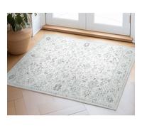 Well Woven Elle Basics Silk Ivory 2'x3' - Non-Slip Rubber Backed Washable Modern Vintage Area Rug for Bedrooms, Kitchens & Entryways - Easy to Clean & Durable