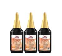 WELLA 3 x Wella Color Fresh Hair Toner 75ml - 5/07 Light/Natural Brown
