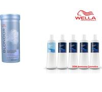 Wella Blondor Bleach Powder Multi Blonde 400g , Any 1000/60ml Welloxon Developer