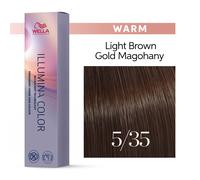 Wella Illumina 60ml 5/35 Light Gold Mahogany Brown