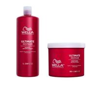 Wella Professional Ultimate Repair Shampoo 1000ml & Deep Conditioner 500ml