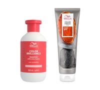 Wella Professionals Color Fresh Mask, Temporary Hair Colour Refresh Treatment, Invigo Color Brilliance Colour Protection Shampoo, 1x Hair Dye 150ml& 1x Colour Protection Shampoo 300ml, Copper Glow
