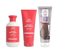 Wella Professionals Color Fresh Mask, Temporary Hair Colour Refresh Treatment, Invigo Color Brilliance Colour Protection Duo, Hair Dye 150ml & Shampoo 300ml & Conditioner 200ml, Lilac Frost