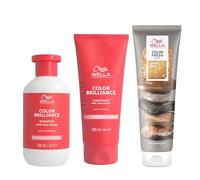 Wella Professionals Color Fresh Mask, Temporary Hair Colour Refresh Treatment, Invigo Color Brilliance Colour Protection Duo, Hair Dye 150ml & Shampoo 300ml & Conditioner 200ml, Golden Gloss