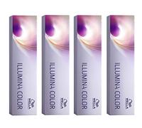 Wella Professionals Illumina Colour 10/69 Light Blonde Violet Cendre 60 ml Pack of 4