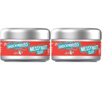 Wella Shockwaves Messy Matte Clay, 75ml (Pack of 2)
