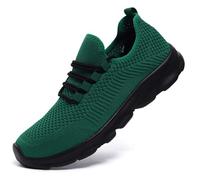 WELLACE Trainers, women's shoes, trainers, running shoes, sports shoes, indoor shoes, lightweight walking shoes, jogging shoes, leisure shoes, street running shoes, summer shoes, Green, 8 UK
