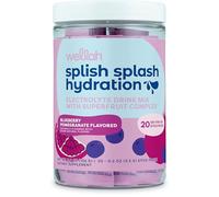 Wellah Splish Splash Hydration (Blueberry Pomegranate) 20 Stick Packs - Electrolyte Drink Mix with Superfruit Complex