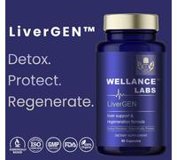 Wellance Labs LiverGEN™ Advanced Liver Detox & Regeneration in Blue | Size: 60 Caps Wellance Labs Blue 60 Caps