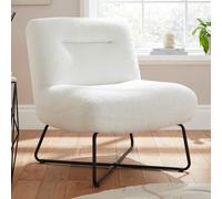 welland fabric accent chair with black legs in cream