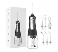 wellawhite Water flosser,5 Kinds of Professional nozzles (Black)
