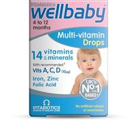 Wellbaby Multivitamin Drops by Vitabiotics - Comprehensive Multivitamin for Babies 4-24 Months - from The UK’s No.1 Baby Supplement Brand