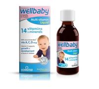 Wellbaby Multivitamin with Vitamin D with NCaptured Thank You Card Suitable from 6m to 4yrs Baby Infant and Toddlers.