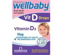 Wellbaby VIT D Drops by Vitabiotics Vitamin D Drops for Babies from Birth to...