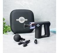 Menkind Well Being Portable Design Mini Massage Gun With 4 Heads in Black Menkind Black