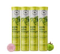 Wellbeing Nutrition Apple Cider Vinegar with The Mother and Garcinia Cambogia, Pomegranate | Effective Weight Management, Gut Health and Skin Glow (68 Effervescent Tablets)