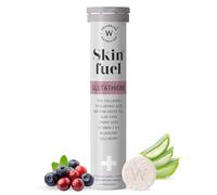 Wellbeing Nutrition Skin Fuel | Glutathione & Collagen Tablets | Skin Glow and Radiance for Men & Women | Hyaluronic Acid, Grape Seed, Vitamin E (15 Effervescent Tablets) Pack of 1