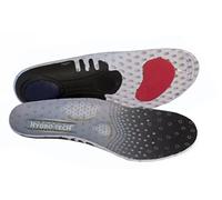 WellBeing Pro Pro11 Hydro-Tech Sports Orthotic Insoles with Dual Layer Impact Shell Absorber and Metatarsal Support System (6-9 UK, Grey)