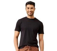Wellbi Bamboo Men’s Tshirt Ultra-Soft, Breathable & Sustainable | Premium Bamboo Cotton Blend | Comfort | Stylish & Eco-Friendly T-Shirt for Men (UK, Alpha, XL, Regular, Regular, Black)
