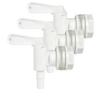 WELLBOM 3 Pack Plastic Fermenting Bottling Bucket Spigot (White)
