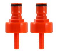 WELLBOM Carbonation Cap, 2 Pack Ball Lock Keg Post 5/16'' Beer Line Barb