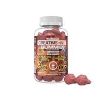 WellBoost Creatine MAX Gummies - 5000mg Creatine Monohydrate & 600mg BCAAs per Serving - Vegan, Sugar-Free Chewable Gummies with Mixed Berry Flavour - 90 Gummies (1 Month Supply)